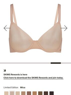 SKIMS Mica Nude T-Shirt Underwire Bra